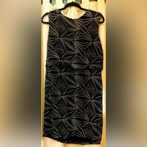 Black dress with stunning back!  Size 16